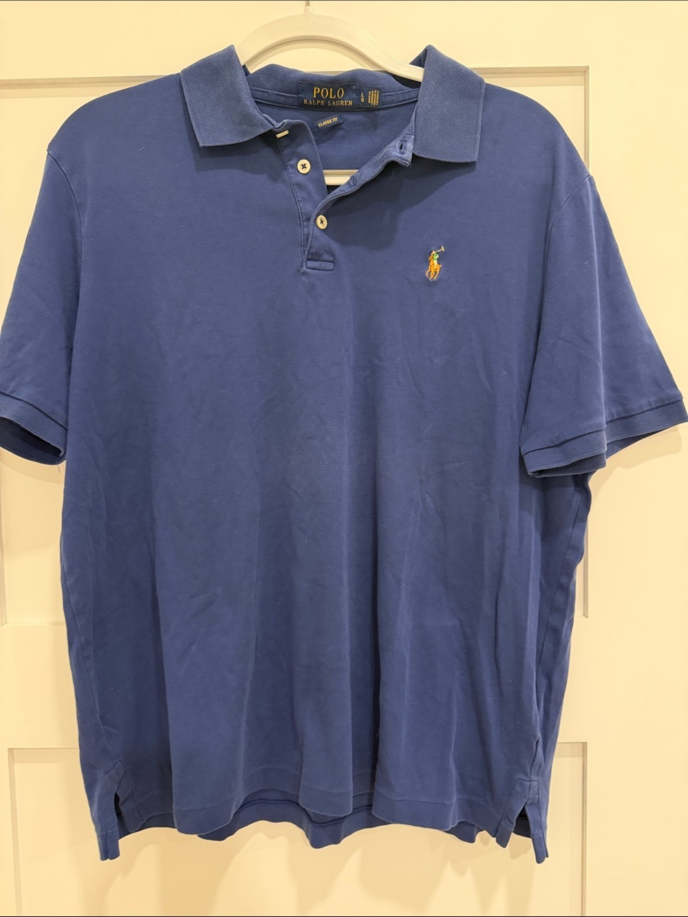 Polo Ralph Lauren Classic Fit Polo Shirt Men’s Large Navy Blue Embroidered Pony